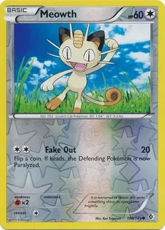 Meowth Reverse Holo 106