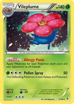 Vileplume Holo 3