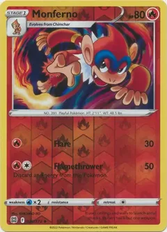 Monferno Reverse Holo 025