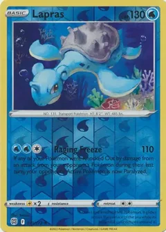 Lapras Reverse Holo 031