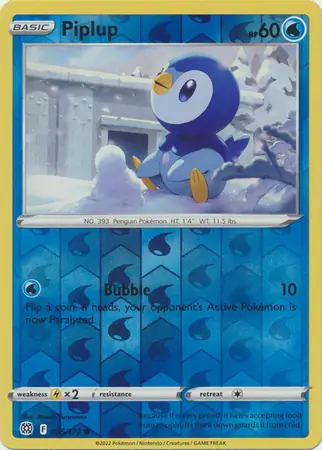 Piplup Reverse Holo