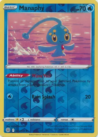 Manaphy Reverse Holo