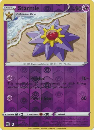 Starmie Reverse Holo