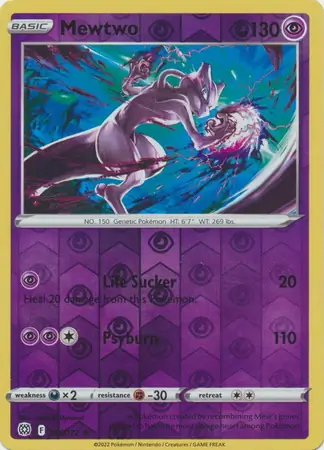 Mewtwo Reverse Holo