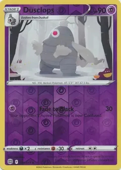 Dusclops Reverse Holo 061