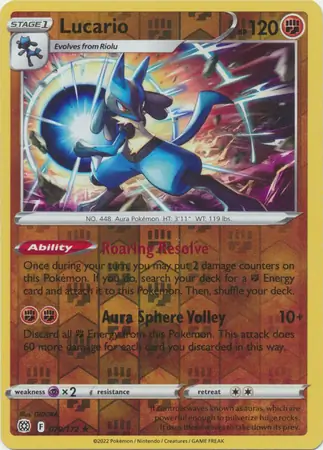 Lucario Reverse Holo