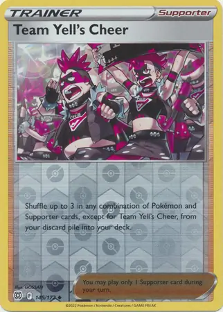 Team Yell's Cheer Reverse Holo