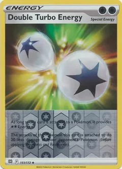 Double Turbo Energy Reverse Holo 151