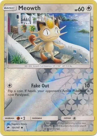 Meowth Reverse Holo