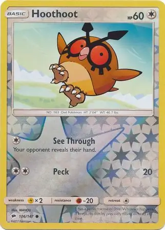 Hoothoot Reverse Holo