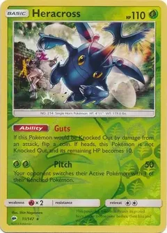 Heracross Reverse Holo 11