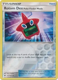 Rotom Dex Poke Finder Mode Reverse Holo 122