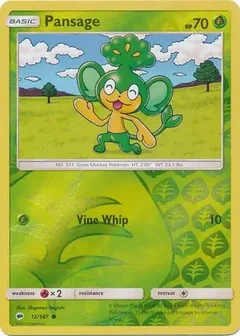 Pansage Reverse Holo 12