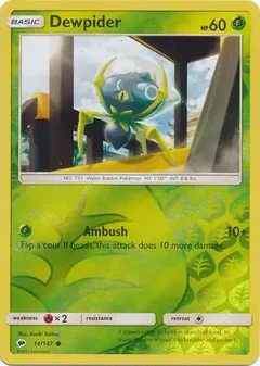Dewpider Reverse Holo 14