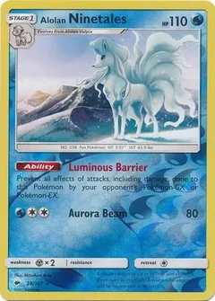 Alolan Ninetales Reverse Holo 28