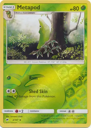 Metapod Reverse Holo