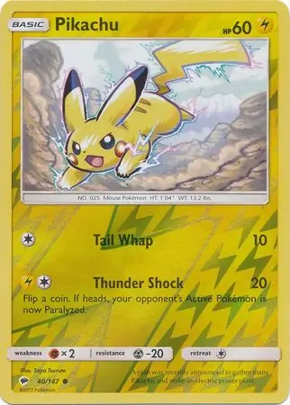 Pikachu Reverse Holo