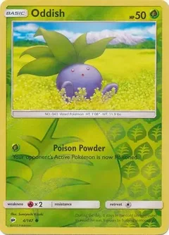 Oddish Reverse Holo 4