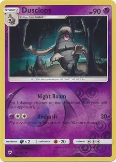 Dusclops Reverse Holo 52