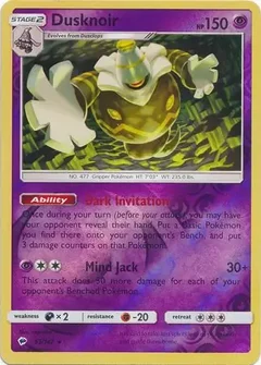 Dusknoir Reverse Holo 53