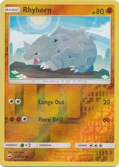 Rhyhorn Reverse Holo 65