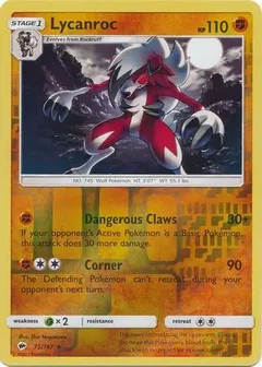Lycanroc Reverse Holo 75