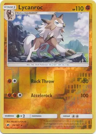 Lycanroc Reverse Holo