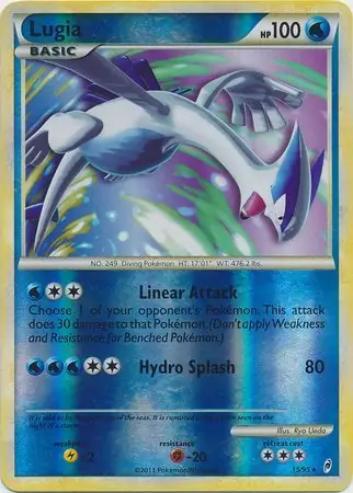 Lugia Reverse Holo, Call of Legends #15 Pokémon card