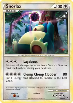 Snorlax, Call of Legends #33 Pokémon card