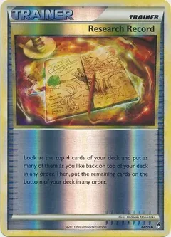 Research Record Reverse Holo 84