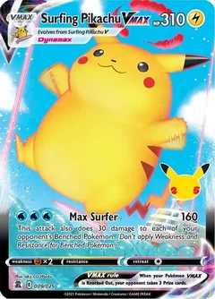 Surfing Pikachu VMAX 009