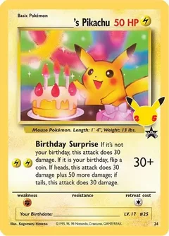 Birthday Pikachu 24