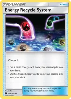 Energy Recycle System 128
