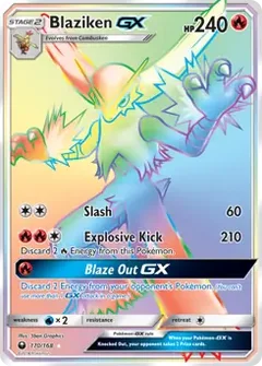 Blaziken GX Secret 170