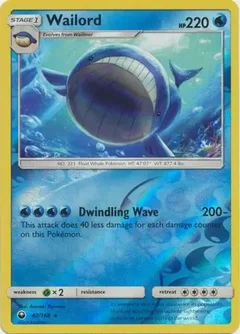 Wailord Reverse Holo 40