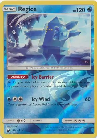 Regice Reverse Holo