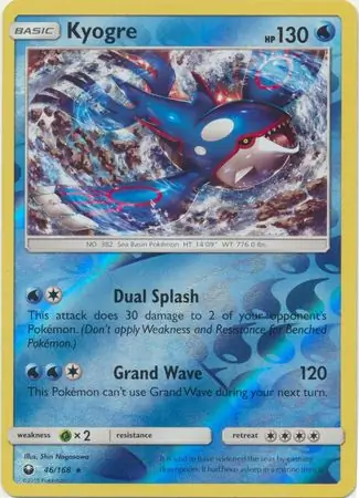 Kyogre Reverse Holo