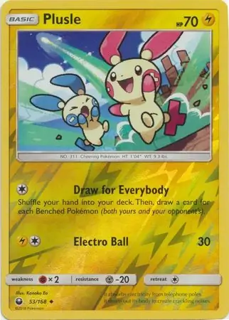 Plusle Reverse Holo