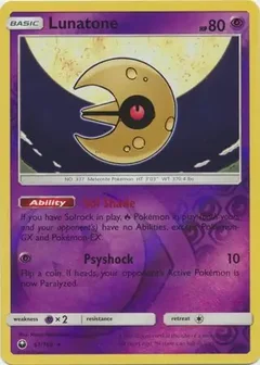 Lunatone Reverse Holo 61