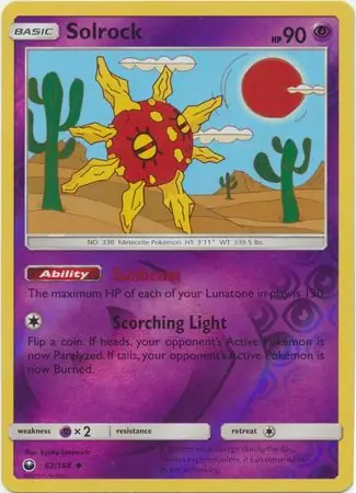 Solrock Reverse Holo