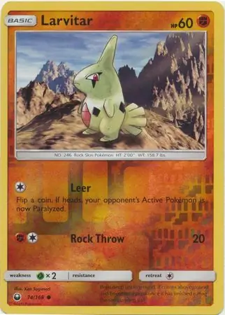 Larvitar Reverse Holo