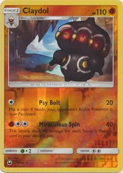 Claydol Reverse Holo 79