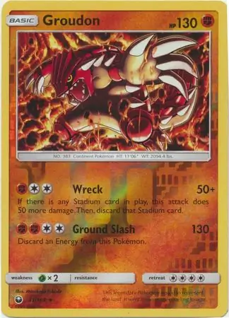 Groudon Reverse Holo