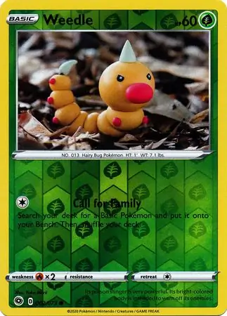 Weedle Reverse Holo