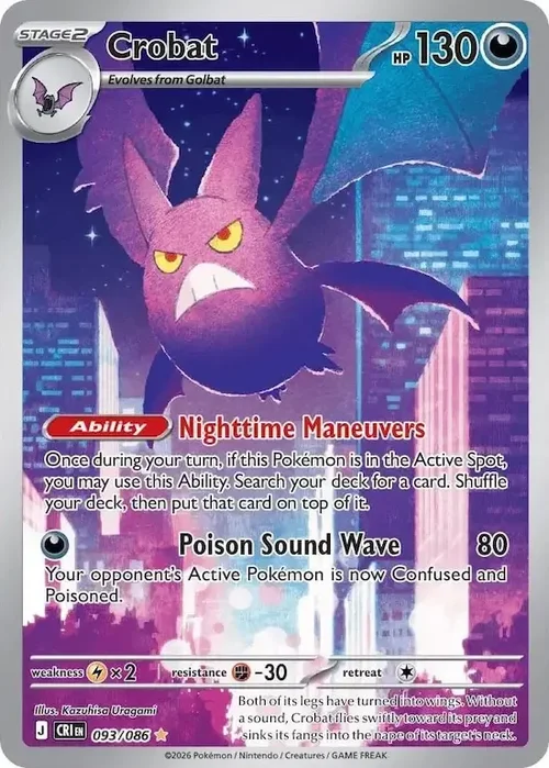 Crobat, Chaos Rising #093 Pokémon card