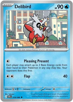 Delibird Reverse Holofoil 018