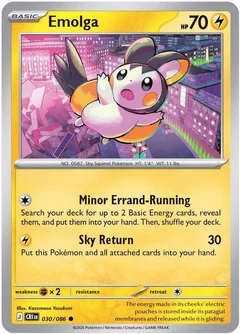 Emolga Reverse Holofoil 030