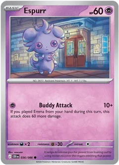 Espurr Reverse Holofoil 036