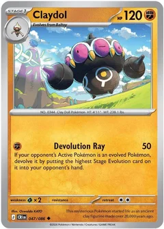 Claydol Reverse Holofoil 047