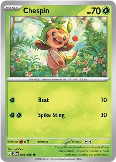 Chespin Reverse Holofoil 005
